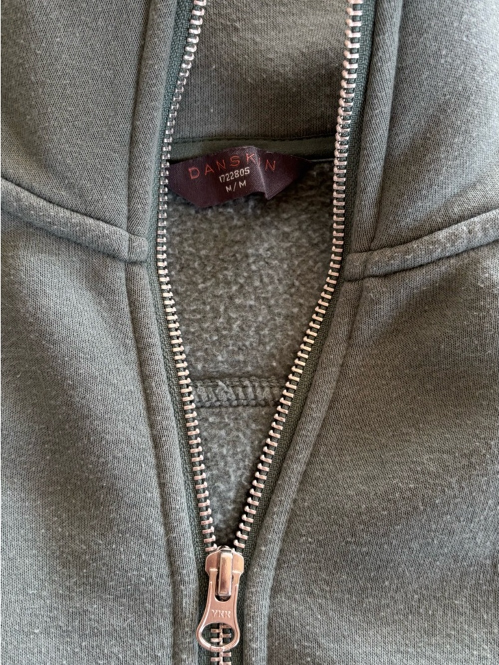 Danskin Forest Green Quarter-Zip Fleece Pullover - Picture 4 of 4